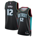 Maillot NBA Detroit Pistons Tobias Harris Nike 2025-26 City Edition Noir Swingman - Homme